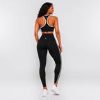 Sculpt Fit Contrast Bra & High‑Waist Cropped Legging Set
